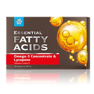 Essential Fatty Acids. Omega-3 i likopen, 30 kapsula
